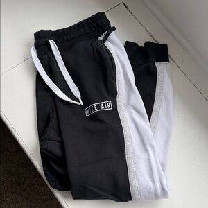 Nike Air Black & White Colorblock Joggers